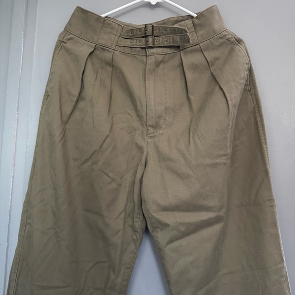 Buck Mason Desert Twill Gurkha Pant in Cadet Khaki - Picture 3 of 7